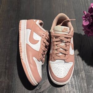 Nike Women's Blush and White Sneakers